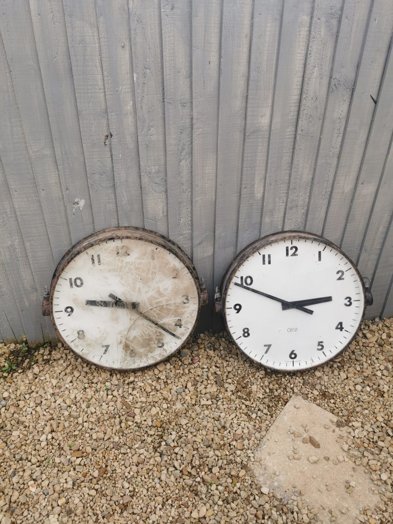 24″ Double sided Clock Sheffield Station